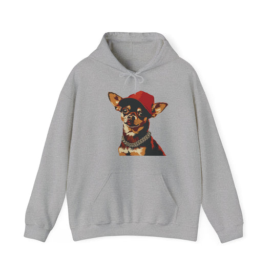 Biggie Small Paws Chihuahua Hooded Sweatshirt